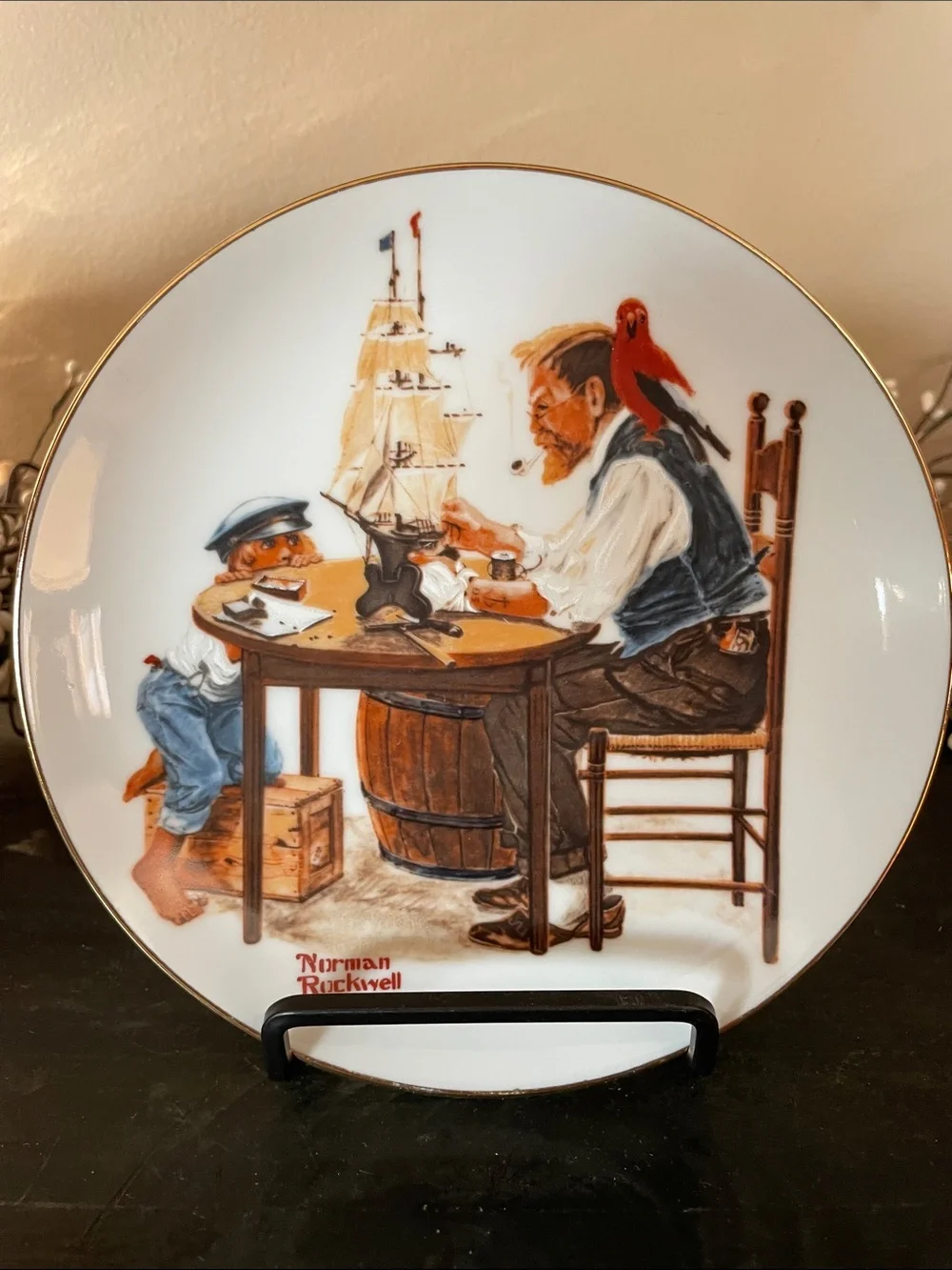 Norman Rockwell “For a Good Boy” Porcelain Collectible Plate - 1982 - 6.5”